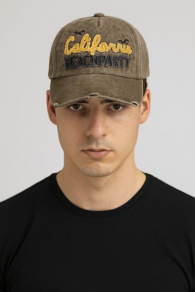 CosmoOutlet Men's California Beach Party Washable Vintage Adjustable Unisex Sports and Casual Brown Hat