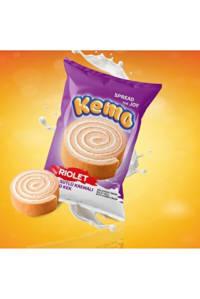 KEMO 45 GR RULO SÜTLÜ KREMALI KEK 24 AD.