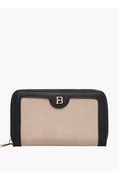 Flora Bella by Shoexpress Textured Zip Around Wallet