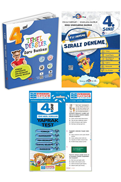 Açı Yayınları 4.Sınıf Açı Tüm Dersler Soru Bankası + 6'Lı Sıralı Deneme + Tüm...