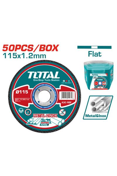 TOTAL Abrasive metal cutting disc set TAC22111550