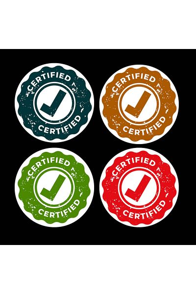 TELLGRAF مجموعة ملصقات موضوعية معتمدة (4 × 4 سم 24 قطعة)