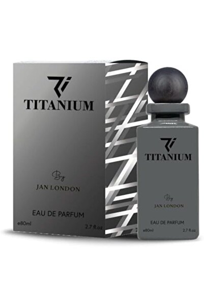 JAN LONDON Titanium Eau de Parfum 80ml | Striking, Long-Lasting Unisex Scent Radiating Power & Elegance