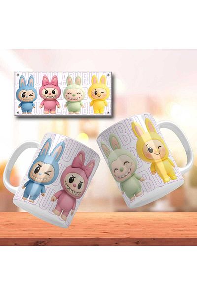 HobiShop Labuba Full Printed Porcelain Mug Cup Model 5