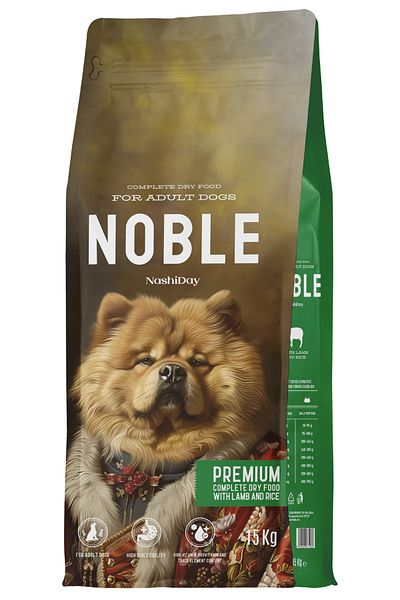 NobleDog HRANA USCATA CAINI NOBLE PREMIUM MIEL SI OREZ 15 KG