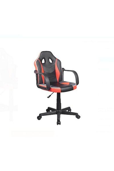 OMC Scaun reglabil pentru gaming negru cu rosu
