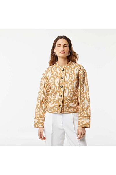 KIABI Printed quilted jacket BEIGE