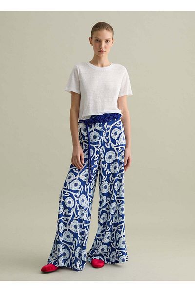 Ovs Viscose Palazzo Trousers With Print