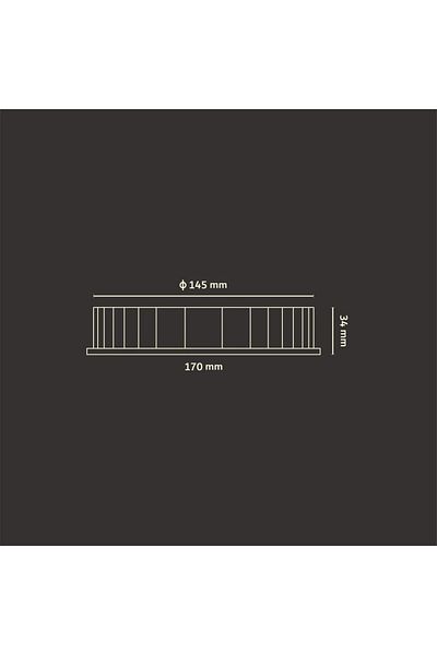 ARİZO LED Downlight 20W - 4000K Dimmable Angle: 110° - Cut-out Area: 145mm