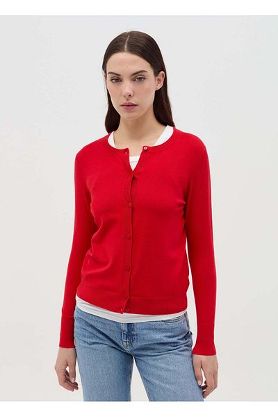 Ovs Cardigan With Round Neckline