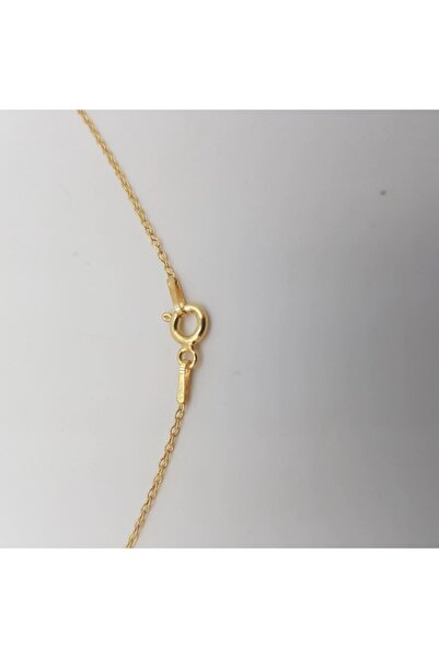 dalimag Lant argint 925 placat cu aur de 18k 50 cm si charm inima argint 925 placat cu aur de 24k, gravat li