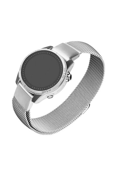 FIXED Bratara smartwatch, Mesh, pentru Garmin QuickFit 20mm, argintie