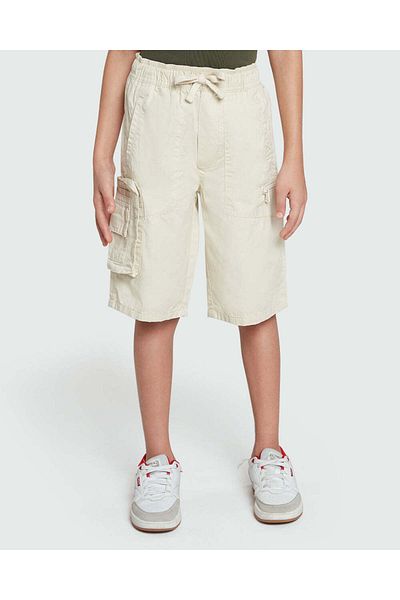 Ovs Cargo Shorts In Almond Milk – Boy Collection