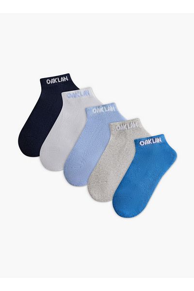 Oaklan by Shoexpress Boys Printed Ankle Length Sports Socks - Set of 5