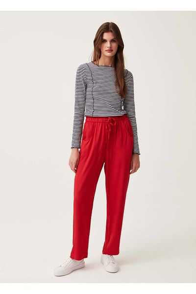 Ovs Viscose Joggers With Drawstring