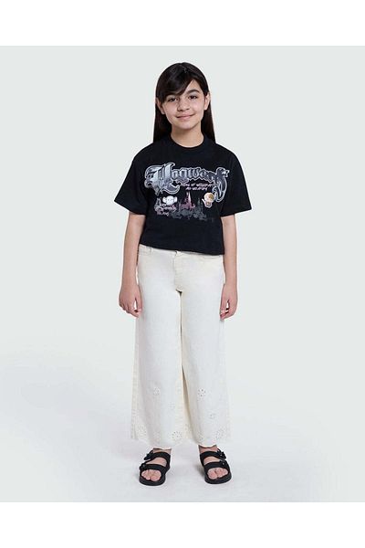 Ovs Drill Paper Trousers In Vanilla Ice – Girls