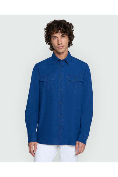 Ovs Estate Blue Casual Shirt From