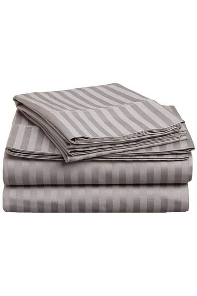 Pucioasa Damask bed sheet 140x240cm, anthracite grey