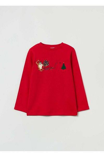 Ovs Boys Long-Sleeved T-Shirt With Taz Print