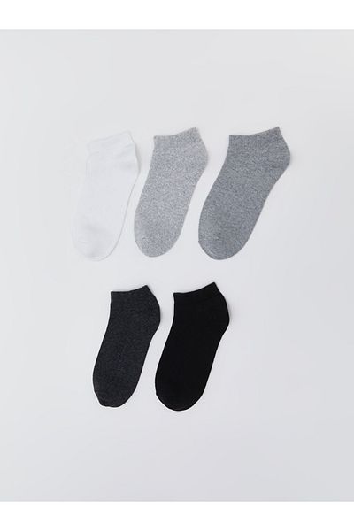 LC Waikiki Boy's Solid Color 5-Pack Booties Socks