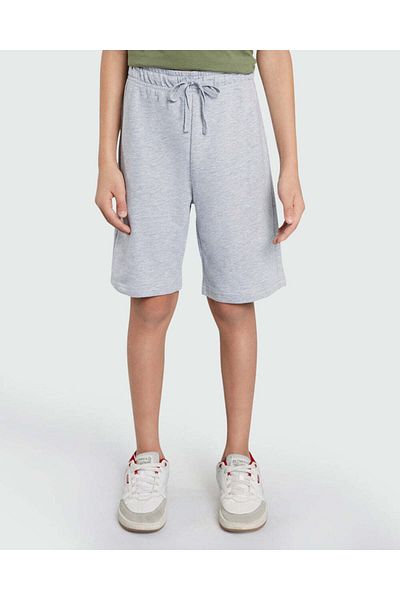 Ovs Basic Shorts For Boys In Grey Melange