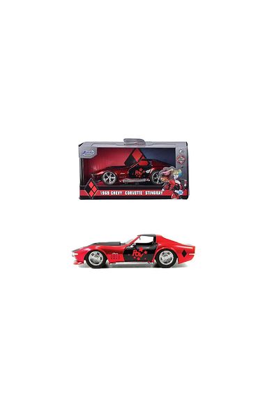 Jada Toys METAL CAR HARLEY QUINN 1969 CORVETTE STINGRAY SCARA 1 LA 32