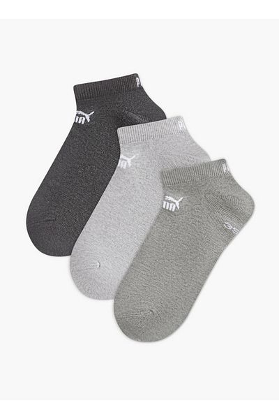 Puma Men Logo Print Ankle Length Socks - Set of 3