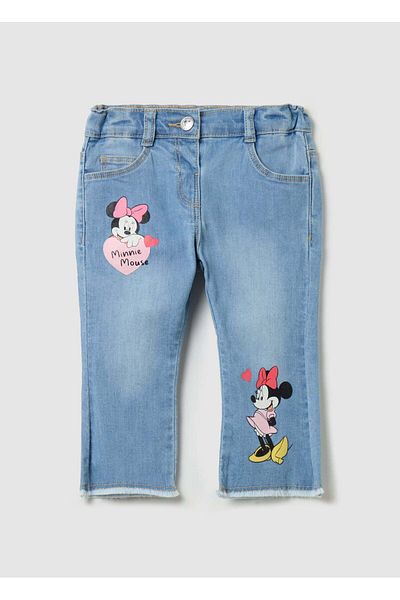 Ovs Five-Pocket Jeans With Minnie Mouse Print