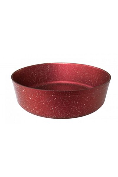 Hascevher Tava rotunda 30x9cm GRANITE-RED