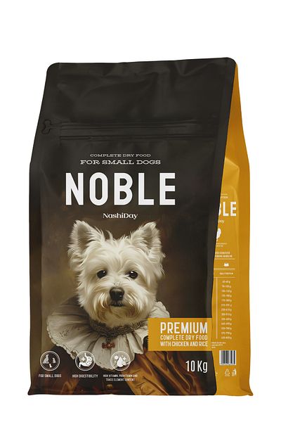 NobleDog HRANA USCATA CAINI MINI NOBLE PREMIUM PUI SI OREZ 10 KG