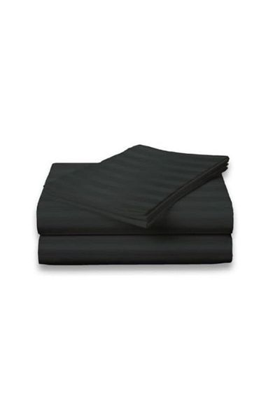 Pucioasa Cotton bed sheet 180x240cm, Black Damask