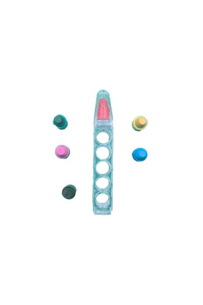 dalimag Creioane Colorate, Multicolor, Capete Detasabile, Transparent, 10 cm,
