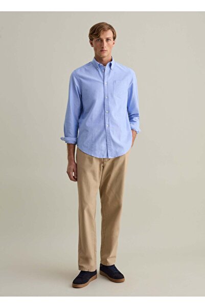 Ovs قميص بقصّة عادية من قطن أكسفورد