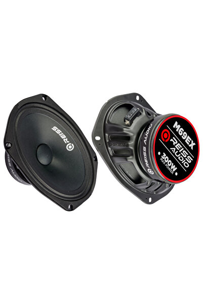 Reiss Audio Rs-M69EX Excellence serisi Oval 6x9 Çifti 600W-300W Rms Oto Midrange Hoparlör
