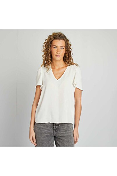 KIABI Light and floaty blouse WHITE