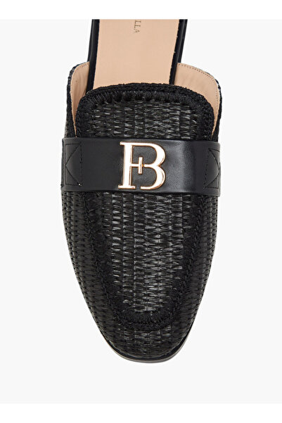 Flora Bella by Shoexpress Textured Slip-On Mules with Metal Accent