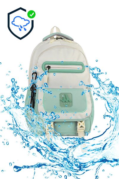 MASTER PACK School Bag with Tablet Compartment, Double Eyed Pencil Bag, Water Bottle & Flask Gift