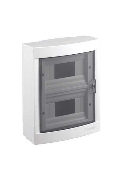 PANASONIC Fuse Box 16M with 8x2 Rows, Transparent Door, IP40 HF