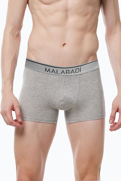 Malabadi Men's Gray Premium Collection Modal Boxer 252