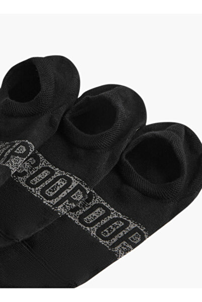 Lee Cooper Men Logo Print Non Terry No Show Socks - Set of 3