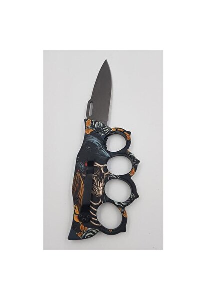 Graveaza iubirea Boxing dagger, self-defense rosette, skull knife