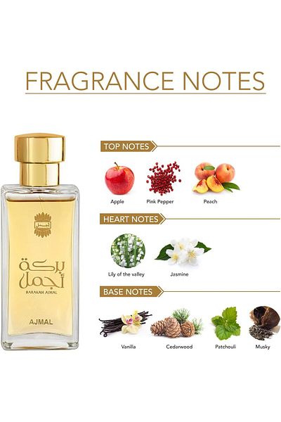 Ajmal Barakah Eau De Perfume 50ML Long Lasting Scent Spray Perfume Gift For Men & Women