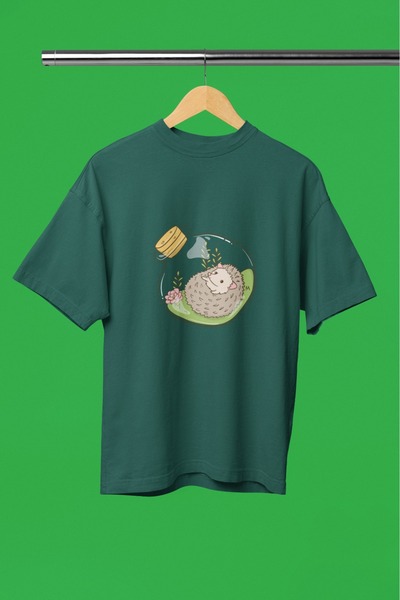 ArtYus TRIOCĂ CU MÂNĂ SCURTĂ CU GÂRĂ ROTUNDĂ, IMPRIMATĂ CU TRANSFER, ÎN BĂRĂ,...