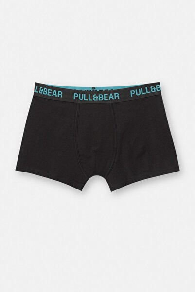 Pull & Bear Mavi belli 3'lü boxer paketi