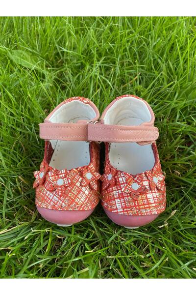 Store Hakiki Deri Ortopedik Taban İlk Adım Kız Bebek Ayakkabı