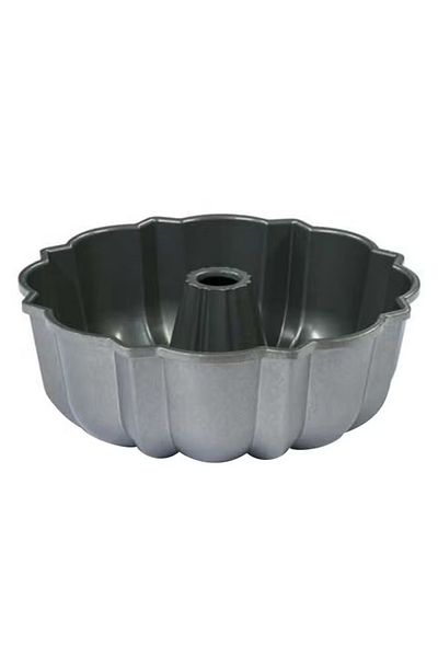 nordicware Bundt Bakeware Pan Mould – Grey – Non-Stick Cake Baking Mold for Classic Ring Cakes