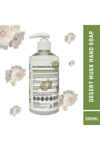 ECOLYTE+ Skincare Handwash Liquid Soap Germ Protection & Personal Hygiene (Desert Musk, 500 ml)