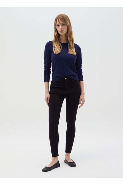 Ovs Top With Round Neck And Long Sleeves