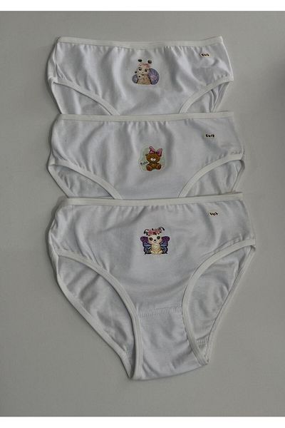 ÇEÇEN HOME (3 Pcs) 9-11 Years Girl's Underwear, Underwear