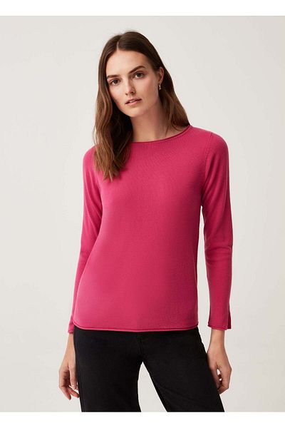 Ovs Womens Long-Sleeved Top With Small Splits